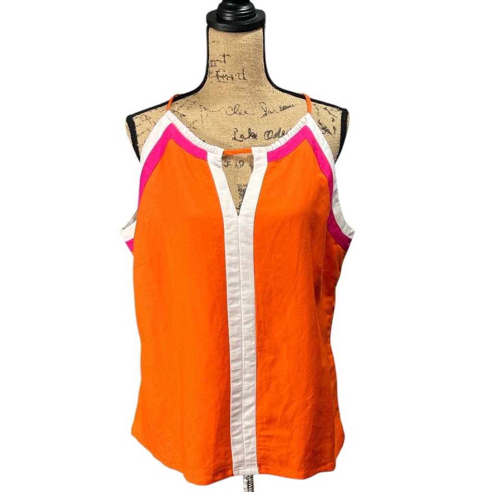 Appraisal  Colorful Women's Sleeveless halter Top. NWOT Size 2X
